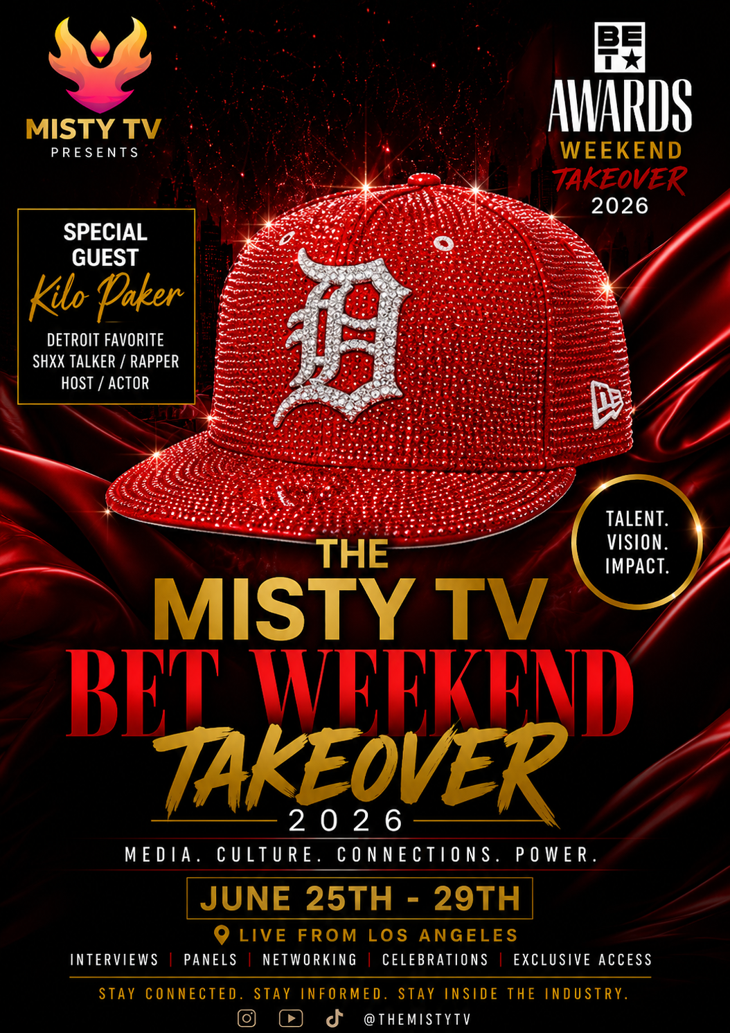 Kilo Parker Misty TV BET Weekend Takeover flyer