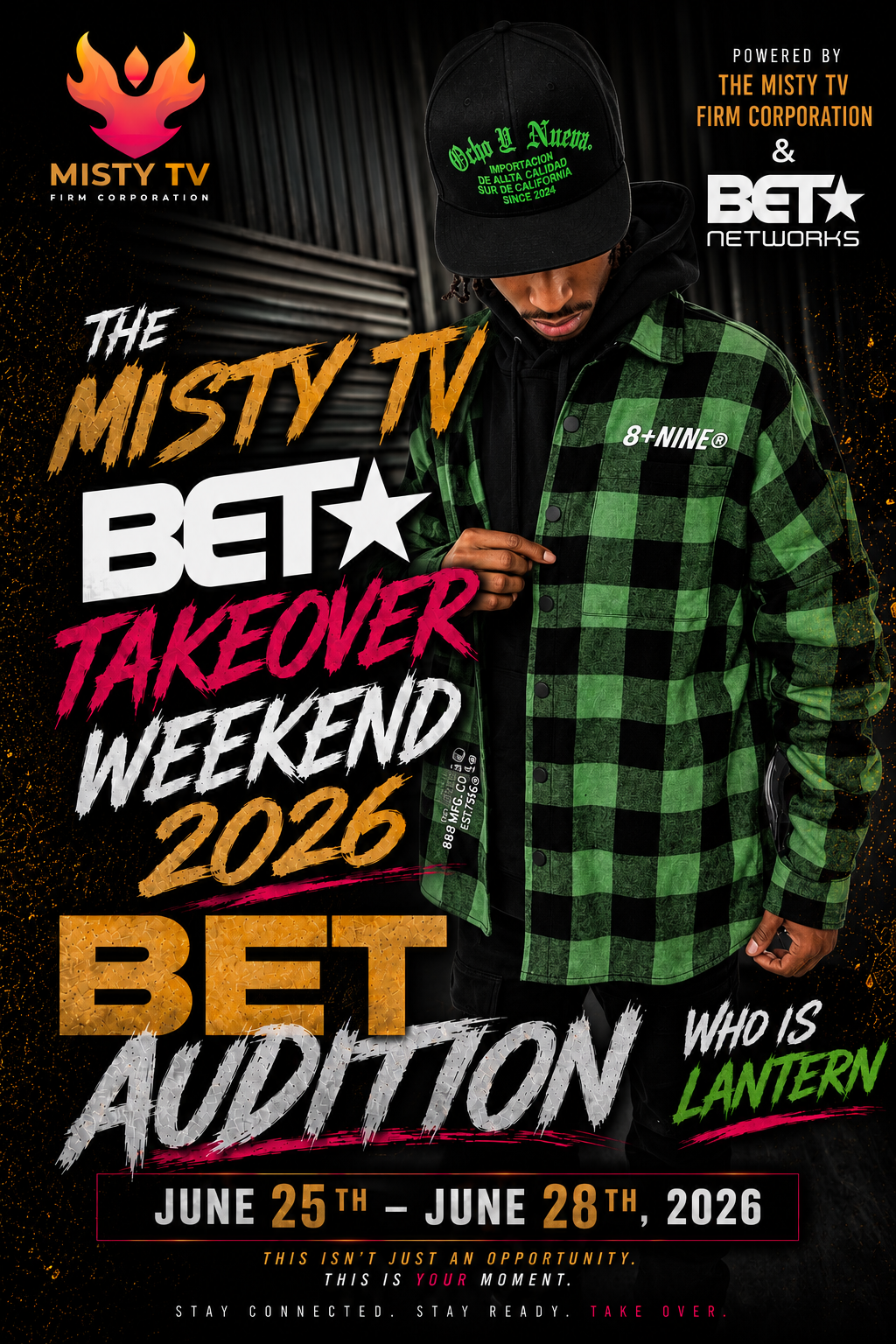 Who is Lantern BET Audition weekend flyer