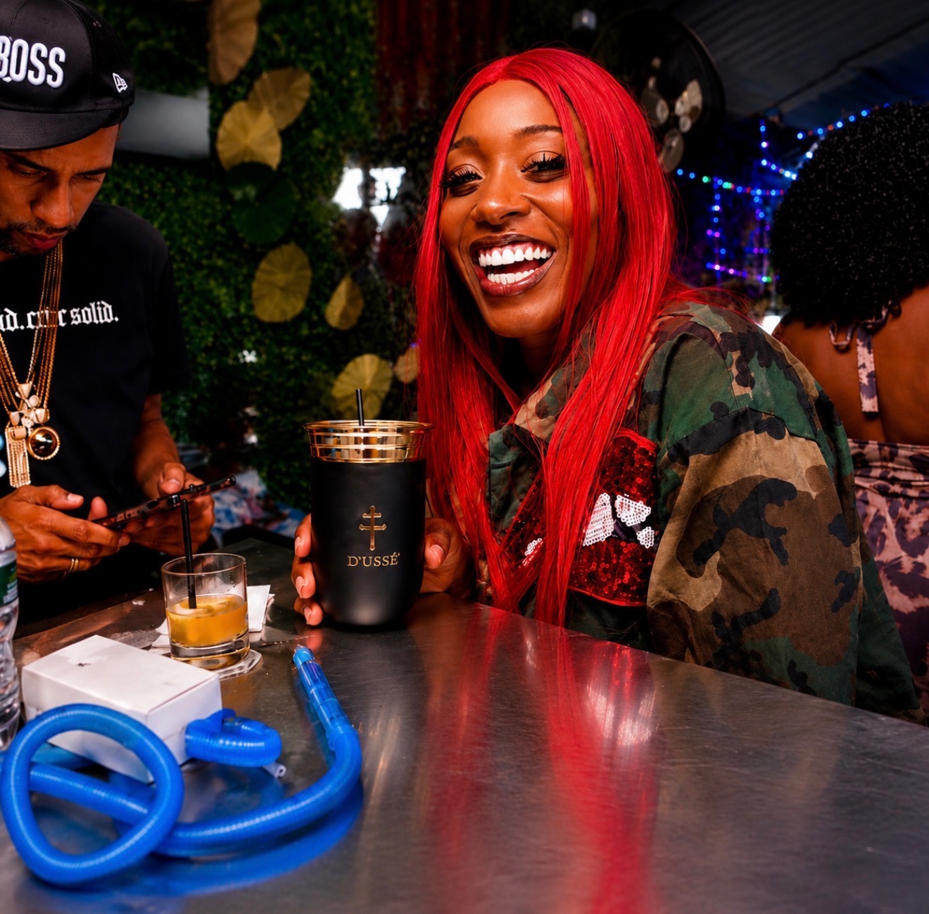 Misty Blanco smiling at a D’USSÉ event