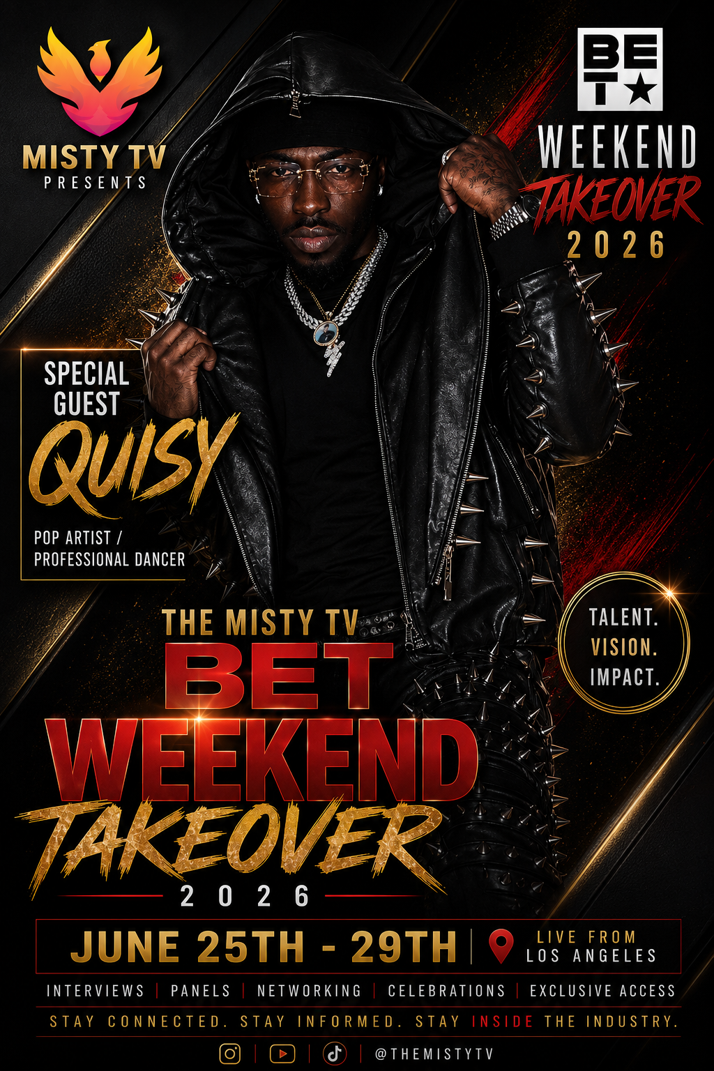 Quisy special guest BET Weekend Takeover flyer