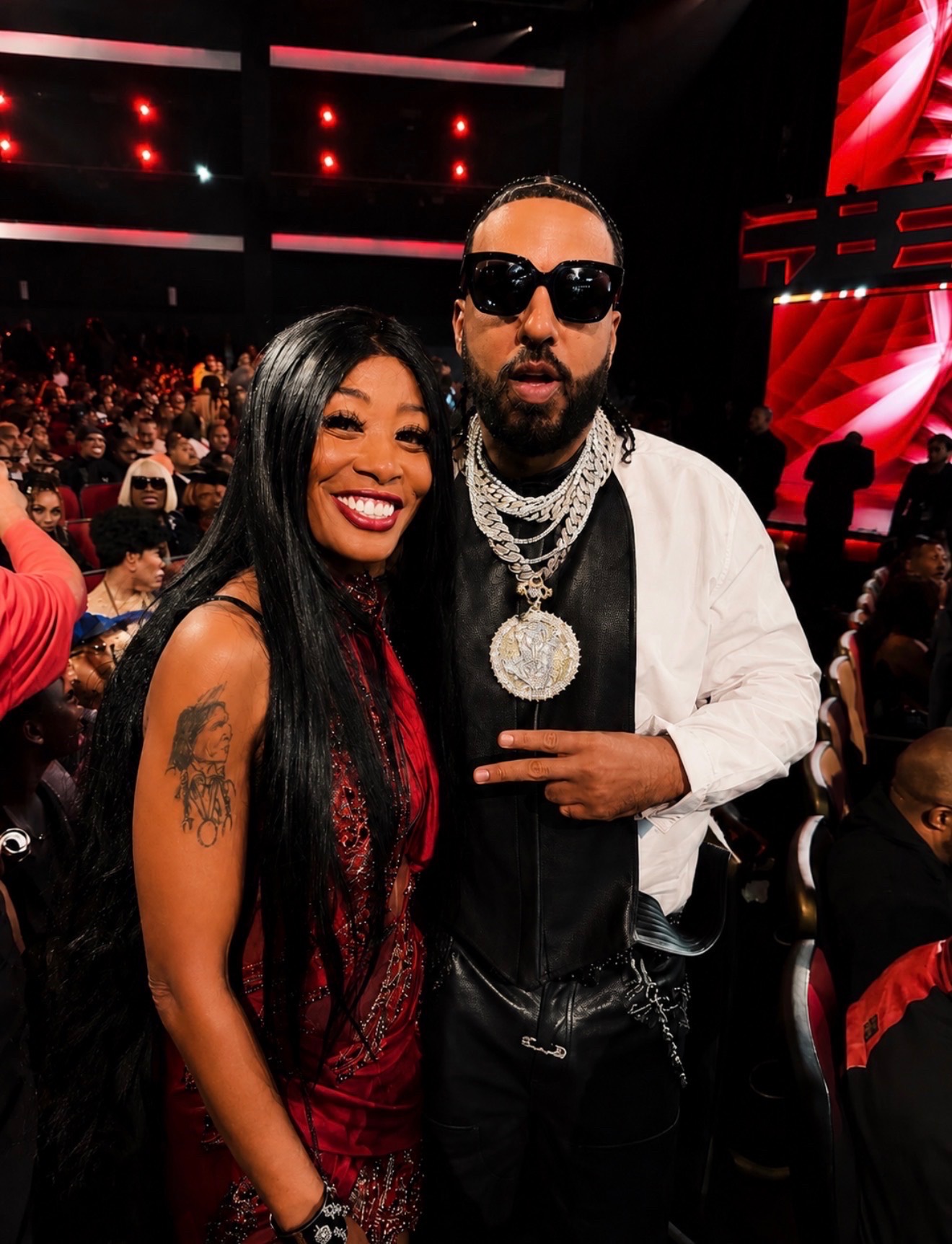 Misty Blanco with French Montana inside BET Awards 2026 during The Misty TV Firm celebrity media recap