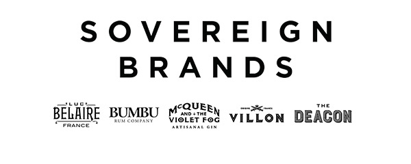 Sovereign Brands logo and beverage brand family